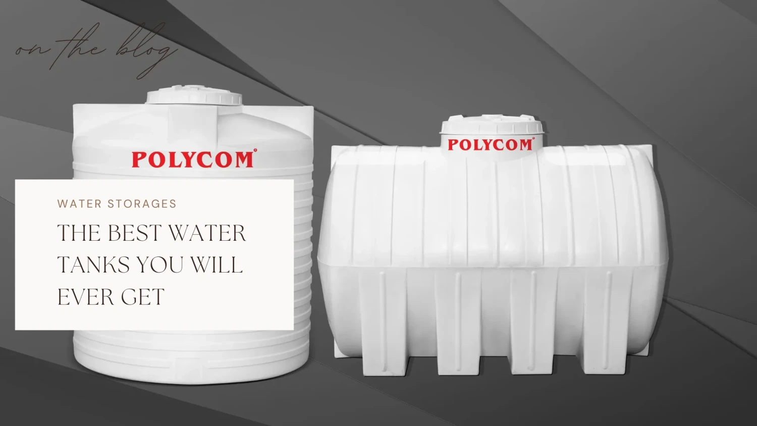 Efficient Water Storage Solutions for Every Need