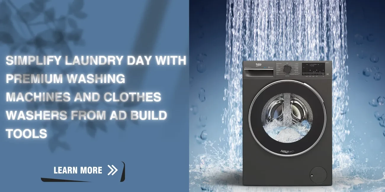 Simplify Laundry Day with Premium Washing Machines and Clothes Washers from AD Build Tools